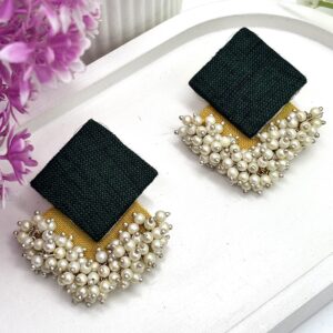 Green & Yellow Mogra Pearl Drop