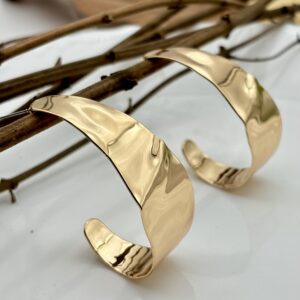 Zoey Golden C Style Hoops