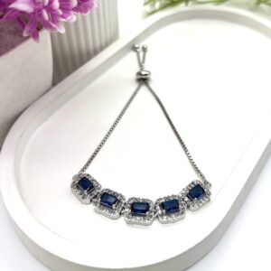 AD Slider Bracelet-Blue