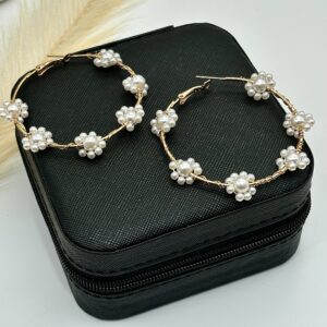 Floret Pearl Hoops