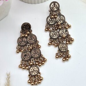Coin Fall Antique Earring