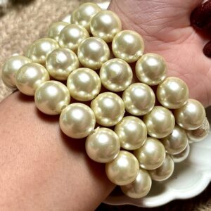 White Pearl Allure Bracelet - Stack Of 4
