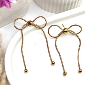 Bowtique Bliss Earrings - Anti tarnish