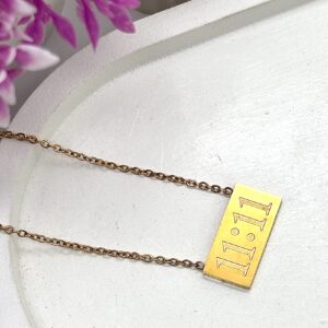 11:11 Dreamy Wish Gold Plated Anti Tarnish Neck Chain