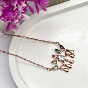 Aura Eye Sparkling Gold Plated Anti Tarnish Neck Chain