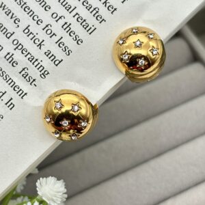 Glittery Sphere Studs - Anti Tarnish