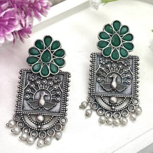 Raahi - German Silver Earrings