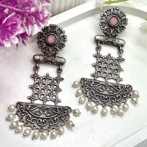 Vamika - German Silver Earrings
