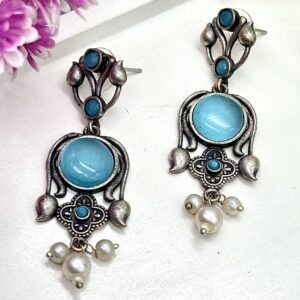 Nitara - German Silver Earrings