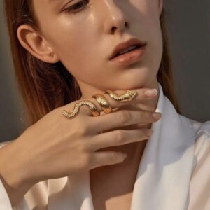 Premium Brass Trending Snake Ring