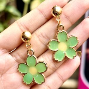 Floret Grace Ear Drops - Autumn Green