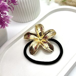 Floral Hair Tie - Anti-Tarnish