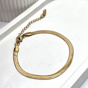 Golden Snake Chain Bracelet
