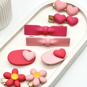Assorted Pink Hair Clip Combo