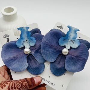 Orchid Hair Clip - Blue Hues